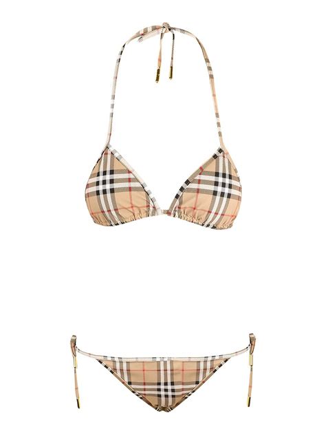 burberry vintage swimsuit|burberry plaid bikini.